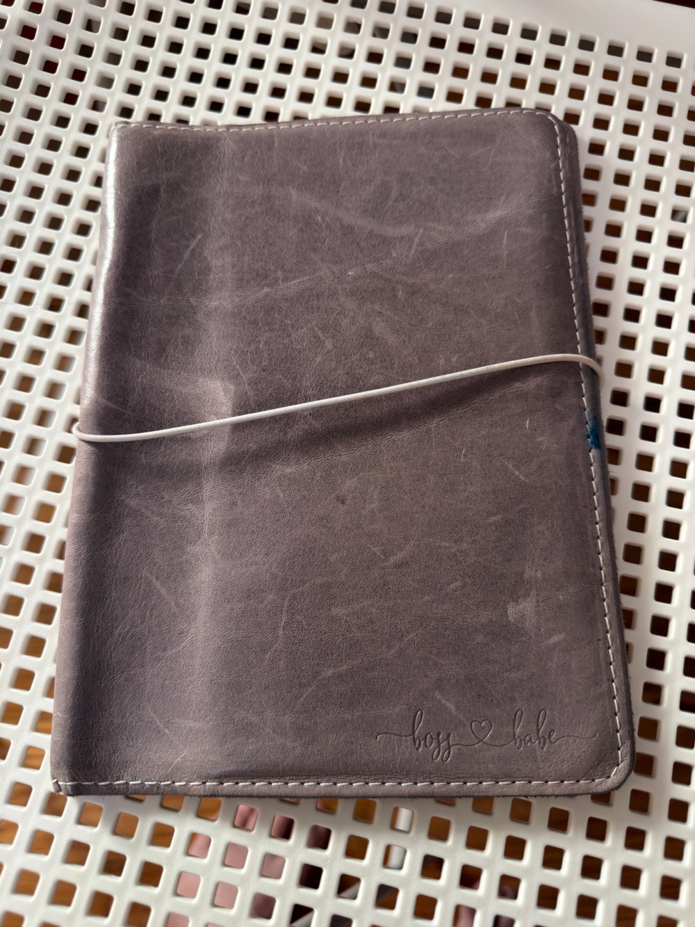 Foxy Fix Leather Dusky Lavender A5 Perfect Fit Notebook Cover